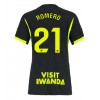 Atletico Madrid Cristian Romero #21 Bortedrakt Kvinner 2026-27 Kortermet
